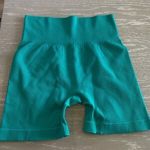 OQQ Women's Athletic Shorts in Teal